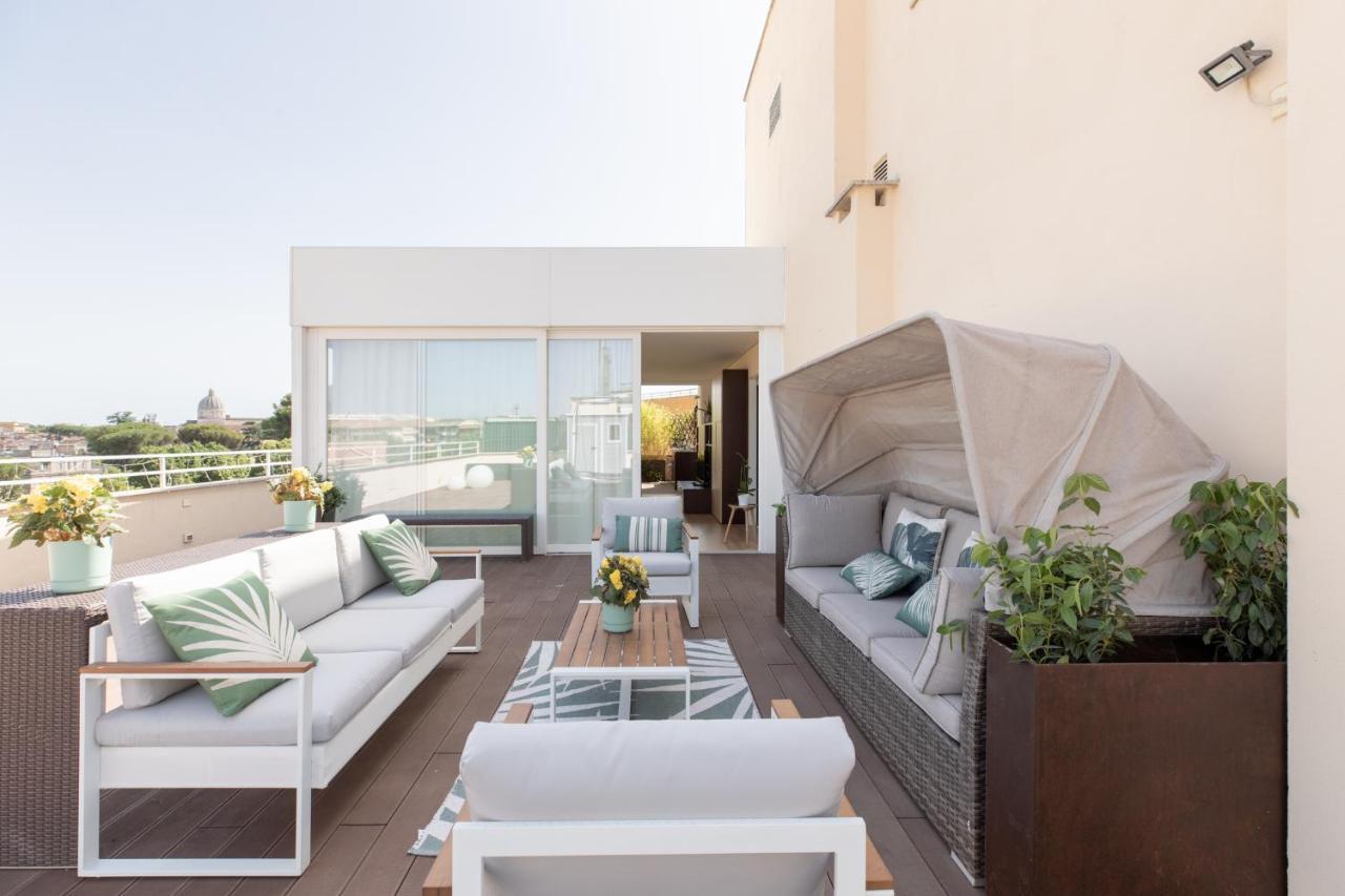 Ferienwohnung Iflat Garbatella Grand Penthouse Rom Exterior foto