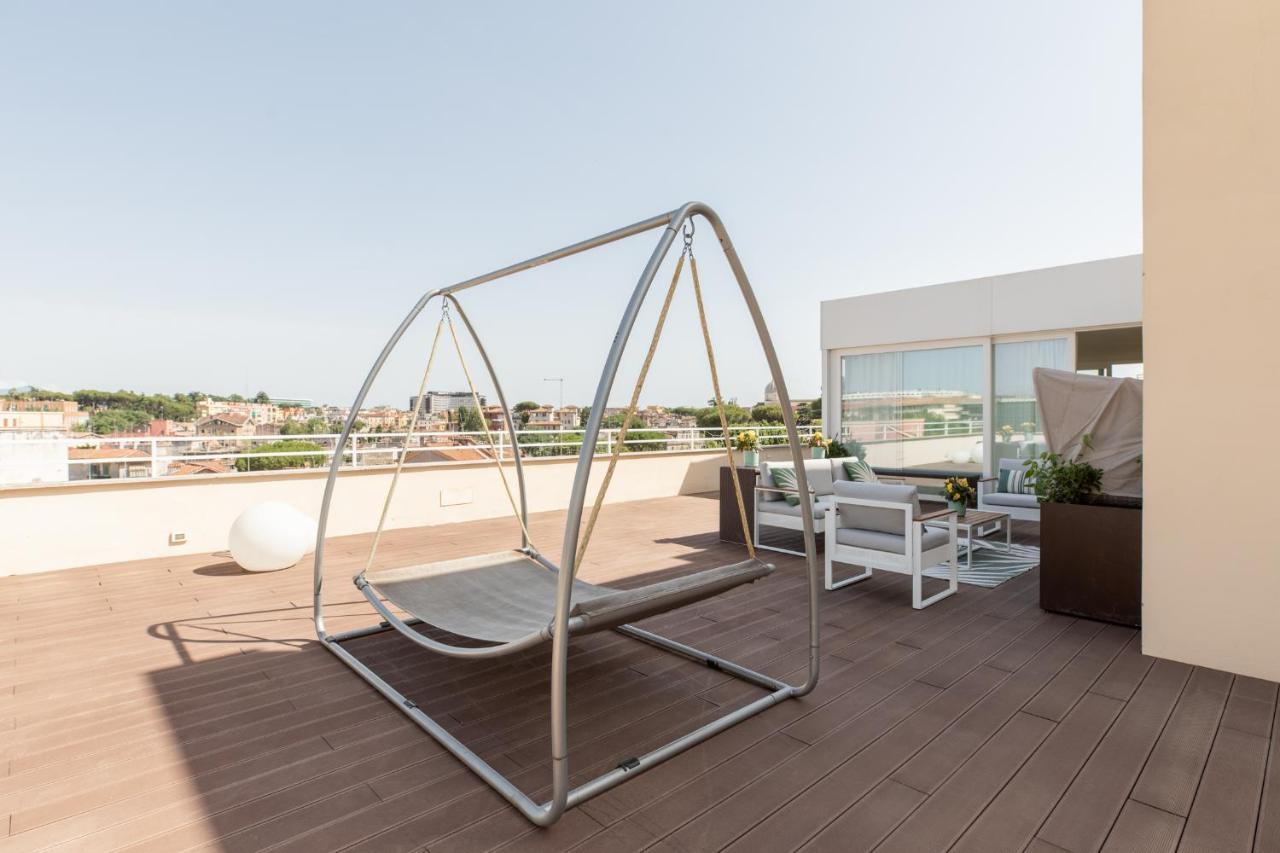 Ferienwohnung Iflat Garbatella Grand Penthouse Rom Exterior foto